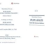 invito 31 ottobre 2024 Pupi Avati